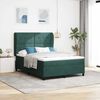 vidaXL Boxspringbed met matras Donkergroen 200 x 160 cm Polyester