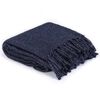 vidaXL Plaid 220x250 cm lurex marineblauw