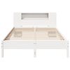 vidaXL Bed met boekenkast zonder matras grenenhout wit 120x200 cm