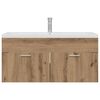 vidaXL Badkamerkast Artisan Eiken 100 x 38,5 x 46 cm Bewerkt hout
