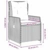 vidaXL Tuin eettafelset 7 pcs Beige en Licht Grijs poly rattan