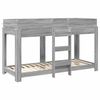 vidaXL Bunk Bed voor Kinderen Grijs Sonoma 75 x 190 cm Bewerkt hout