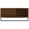 vidaXL Salontafel 80x80x36,5 cm bewerkt hout bruin eikenkleur