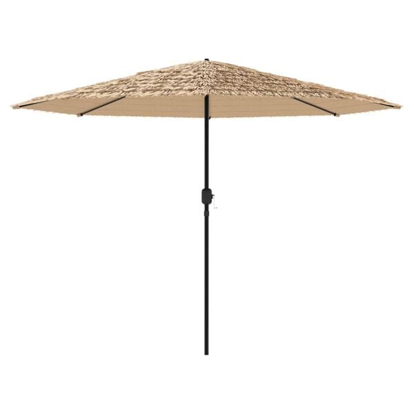 vidaXL Parasol met stalen paal 388x388x248 cm bruin