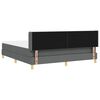 vidaXL Boxspringbed met matras Donkergrijs 180 x 200 cm Stof