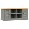 vidaXL Schoenenbank VIGO 106x35x45 cm massief grenenhout grijs
