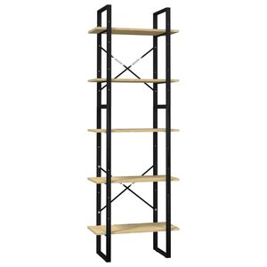 vidaXL Boekenkast met 5 schappen 60x30x175 cm massief grenenhout