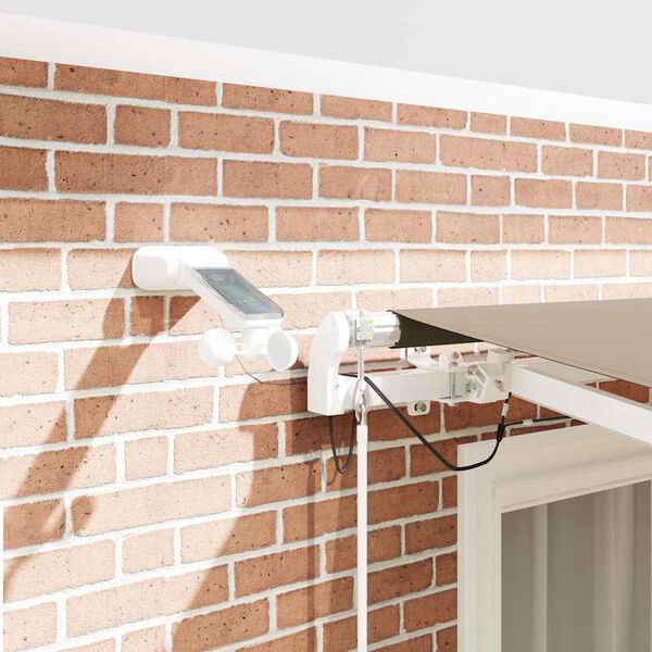 vidaXL Inklapbaar Zonnescherm Beige 300 x 250 cm Polyester en Metaal