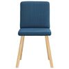 vidaXL Eetkamerstoelen 6 st stof blauw