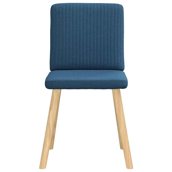 vidaXL Eetkamerstoelen 6 st stof blauw
