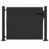 vidaXL Tuinpoort met slot Zwart 110 x 105 cm Gepoedercoat staal