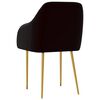 vidaXL Eetkamerstoelen 4 st fluweel zwart