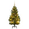 vidaXL Kunstkerstboom met scharnieren 150 LED's en kerstballen 150 cm