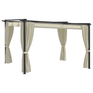 vidaXL Prieel 4x3 m cr&egrave;me