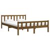 vidaXL Bedframe massief hout honingbruin 120x200 cm