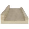 vidaXL Wandplanken 2 st Sonoma eiken 40x9x3 cm