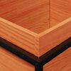 vidaXL Plantenbak 100x40x50 cm massief grenenhout wasbruin