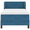 vidaXL Boxspringbed met matras Donkerblauw 100 x 200 cm Fluweel