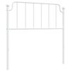vidaXL Vervangend hoofdbord 100 cm metaal wit