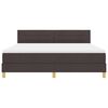 vidaXL Boxspringbed met matras Donkerbruin 180 x 200 cm Stof