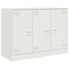 vidaXL Dressoir 99x39x73 cm staal wit
