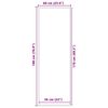 vidaXL Deurmat 60x180 cm antracietkleurig
