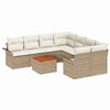 vidaXL 9 st Beige