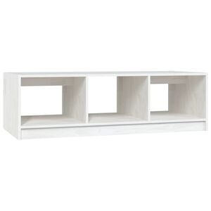 vidaXL Salontafel 110x50x34 cm massief grenenhout wit