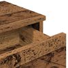 vidaXL Wandschap met lades 100x37,5x19 cm bewerkt hout oud houtkleurig