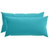 vidaXL Kussensloop 2 pcs HEERLEN Turquoise 40 x 70 cm Polyester