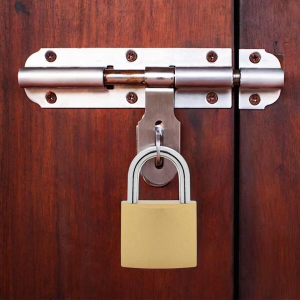 vidaXL U-slot met sleutels 2 pcs Koper IJzer