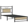 vidaXL Bedframe zonder matras hout sonoma eikenkleurig 75x190 cm