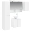 vidaXL Badkamerkastenset 5 pcs Wit 50 x 14,5 x 70 cm Bewerkt hout