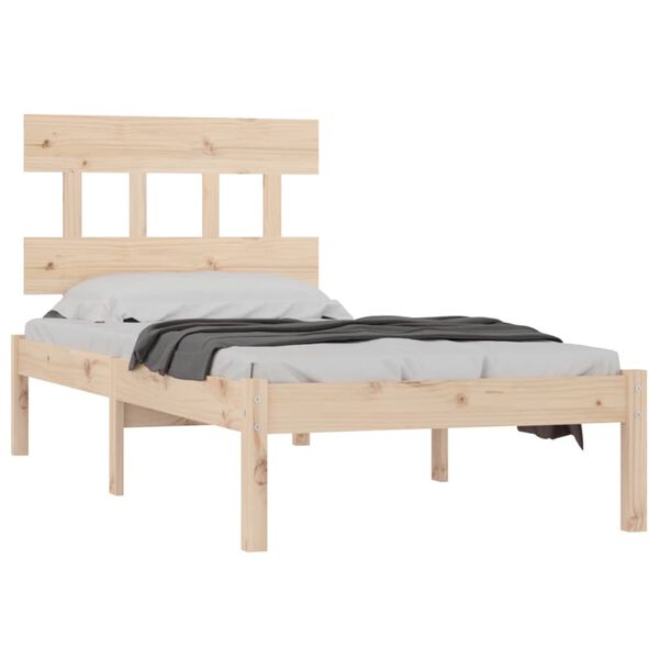 vidaXL Bedframe massief hout 90x190 cm