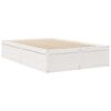 vidaXL Bedframe zonder matras massief grenenhout wit 120x200 cm
