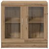 vidaXL Boekenkast 82,5x30,5x80 cm bewerkt hout artisanaal eikenkleurig