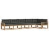 vidaXL Buiten bankenset 4 st Wit en antracietkleurig Polyester