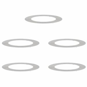 vidaXL geschikt voor platte boomringen 5 pcs Zilver &Oslash;60 / 90 cm