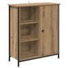 vidaXL Dressoir Artisan Eiken 70 x 30 x 80 cm Bewerkt hout