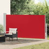 vidaXL Wind-/zonnescherm uittrekbaar 160x300 cm rood