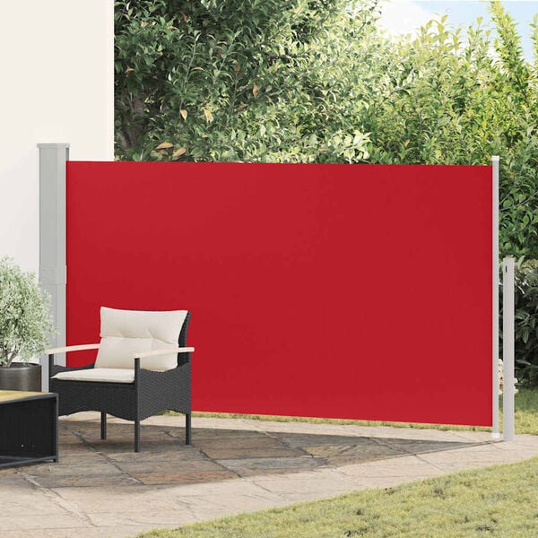 vidaXL Wind-/zonnescherm uittrekbaar 160x300 cm rood