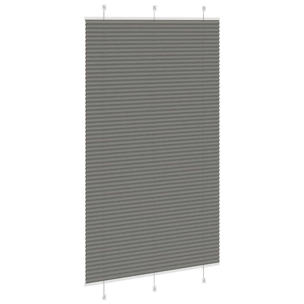 vidaXL Pliss&eacute; rolgordijn 120x200 cm stofbreedte 119,4 cm antraciet