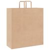 vidaXL Papieren zakken 50 st met hengsels 45x17x48 cm bruin