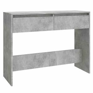 vidaXL Wandtafel 100x35x76,5 cm bewerkt hout betongrijs