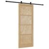vidaXL Schuifdeur ORKDAL Naturel 83 x 211 cm Massief grenenhout