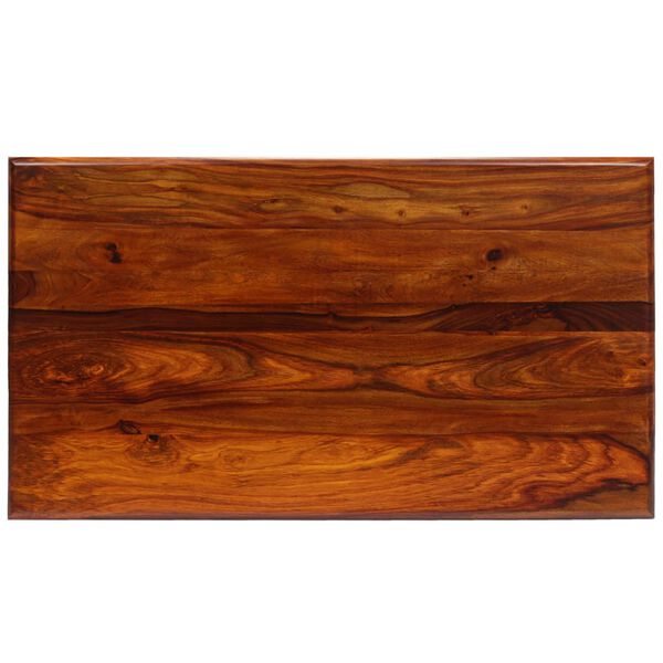 vidaXL Salontafel met gekrulde poten 110x60x39 cm massief hout