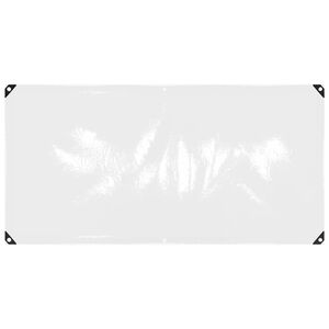 vidaXL Doorzichtig zeildoek met zeilringen 1x2 m PVC