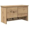 vidaXL Wandgemonteerde kapstok Muurmontage Artisan Eiken Bewerkt hout