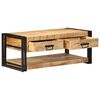 vidaXL Salontafel 90x50x38 cm massief ruw mangohout
