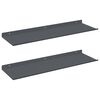 vidaXL Drijvende plank 2 pcs Antraciet 60 x 18 x 2,5 cm Staal